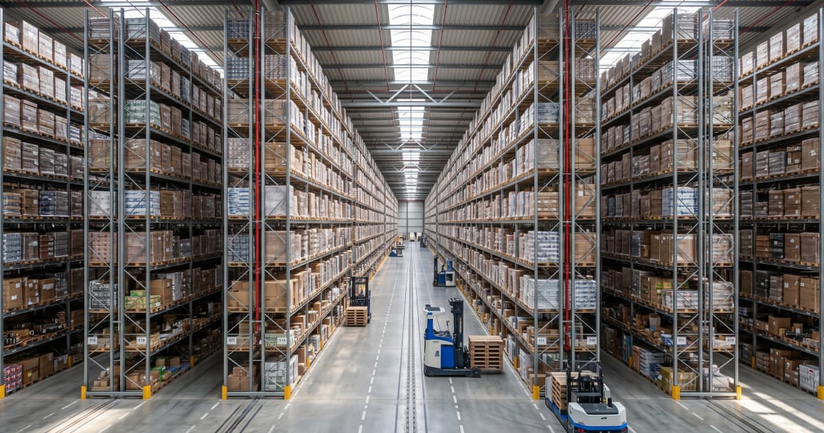 Almacén con racks de alta densidad — WN Fulfillment