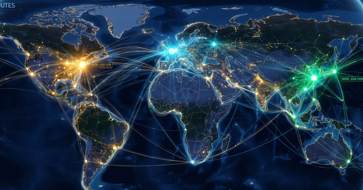 Red global de rutas logísticas internacionales — GWT Logistics
